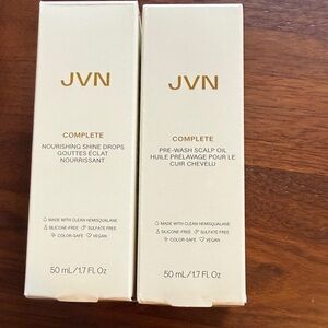 JVN Complete Nourishing Shine Drops and pre-wash scalp oil - new!